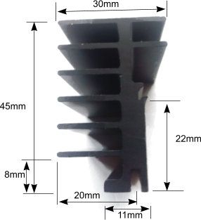 PPR Type TO220 PCB mount Heatsink